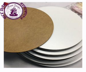 Подложки круглые из ХДФ белые 